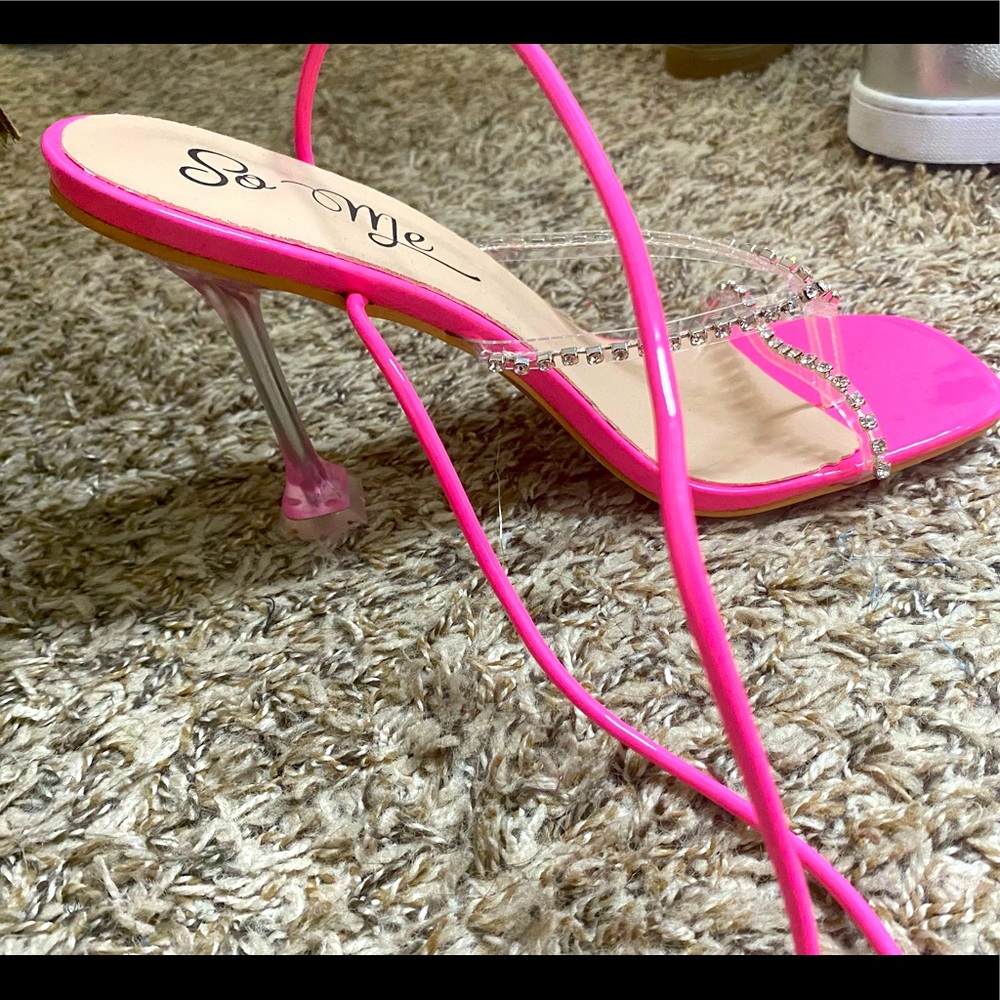 Hot pink heels